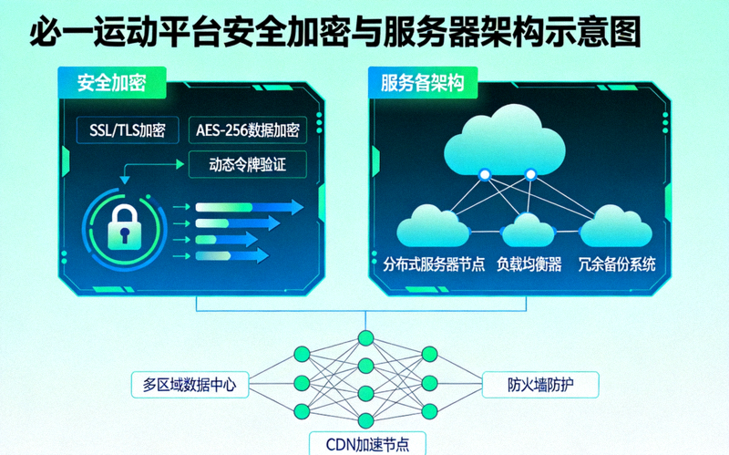 必一运动平台安全加密技术与稳定服务器架构示意图